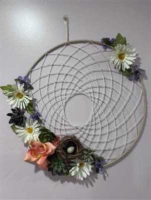 Succulent Hoop Weaving